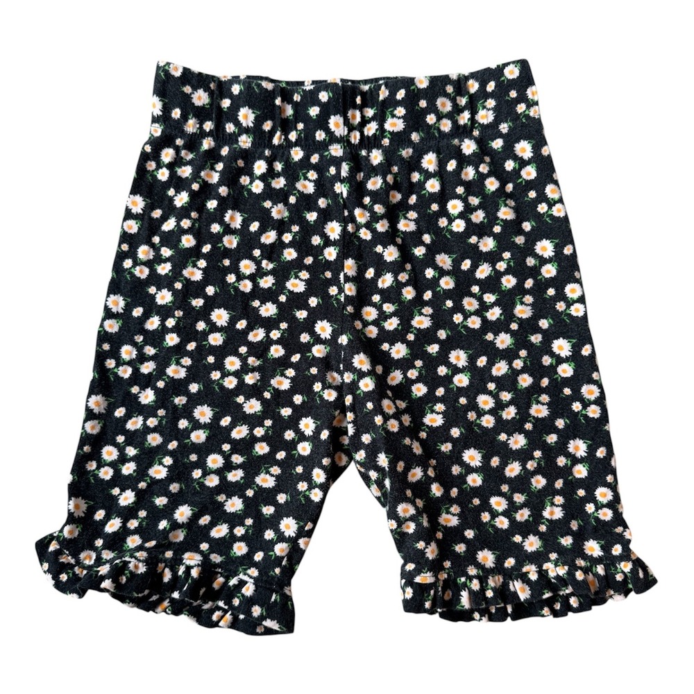Daisy Floral Ruffle Hem Biker Shorts Women's XS Soft Girl Cottagecore Y2K